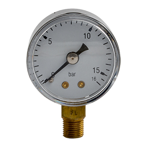 TJEP manometer, 0-10 bar, 1/8", 40 mm